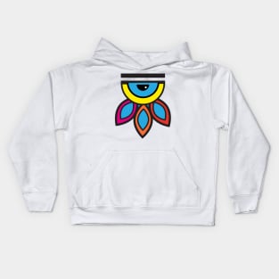 Mexican Aztec Art Evil Eye Good luck Charm Kids Hoodie